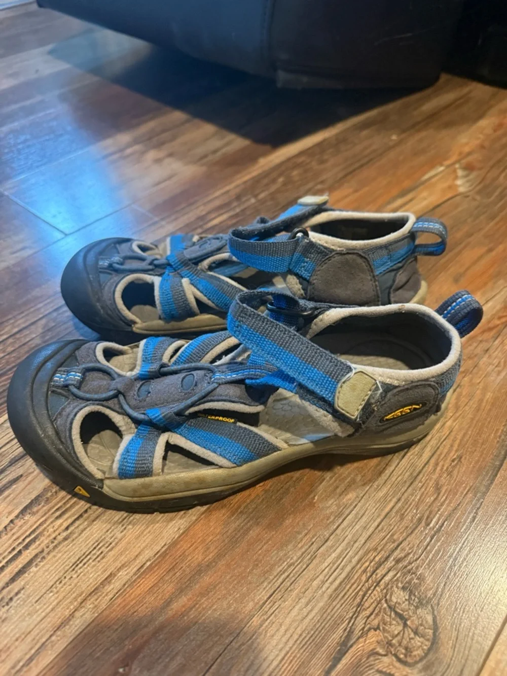 Keen Kids Blue and Gray Closed-Toe Outdoor Sandals